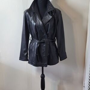 Vintage Prima Donna Women's Black Leather Jacket